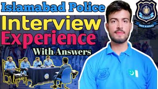 Islamabad Police Interview Questions 2024  Islamabad Police Interview 2024 islamabadpolice [upl. by Wickner303]