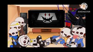 sans aus react to error vs underplayer the villain sans squad [upl. by Helfant259]