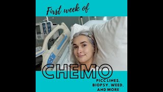 FIRST WEEK OF CHEMO VLOG I got way too high PICC Line Update [upl. by Penni]