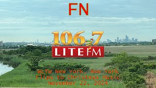 1067 Lite FM  WLTW New York New York Flips to Christmas Music 11222024 [upl. by Olathe]