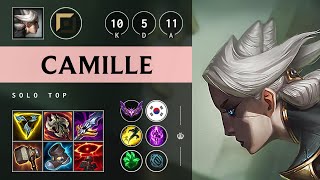 Camille Top vs Malphite Dominating  KR Master Patch 1419 [upl. by Dine]