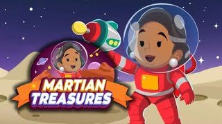 Monopoly Go Martian Treasures map play through levels 114 [upl. by Morganne]