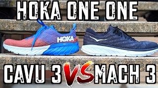 HOKA ONE ONE MACH 3 VS CAVU 3  UNPROFESSIONAL REVIEW 2020 [upl. by Elehcim168]