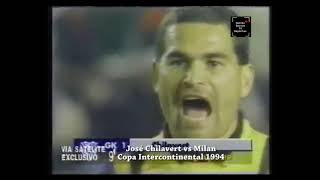 Futbol Chilavert en Velez vs Milan CopaIntercontinental 1994 [upl. by Kata]