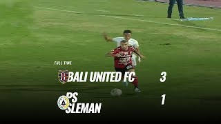 Pekan 10 Cuplikan Pertandingan Bali United FC vs PS Sleman 22 Juli 2019 [upl. by Ennahtebazile]