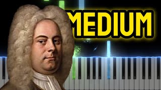 Haendel  Sarabande  PIANO TUTORIAL MEDIUM [upl. by Platon]