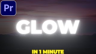 Glowing Text in Premiere Pro  Glow Effect Tutorial  No Plugins [upl. by Romy724]