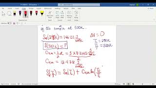 Determine the MOLAR ENTROPY of a Gas at a SPECIFIC TEMPERATURE at CONSTANT VOLUME  PHYSICAL CHEM [upl. by Cerelia]