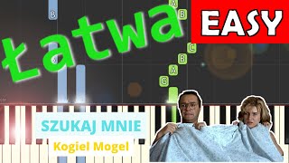 🎹 Szukaj mnie Kogel Mogel Edyta Geppert  Piano Tutorial łatwa wersja 🎵 NUTY W OPISIE 🎼 [upl. by Glover]