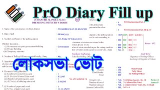 Loksabha Vote  Presiding Officer Diary Filling Process All situation [upl. by Oreves]