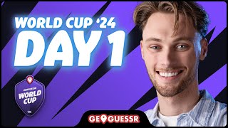 GEOGUESSR WORLD CUP  DAY 1 [upl. by Ekaj33]