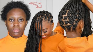 She did that NO cornrows NO Rubber band  Easy DIY Boho Locs In 3hrs [upl. by Ettenrahs]