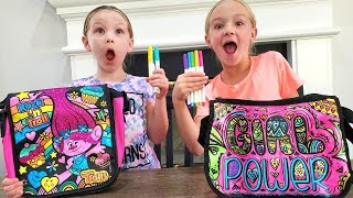 3 Marker Challenge Turns Into Scavenger Hunt DIY Handbags [upl. by Hawkins]