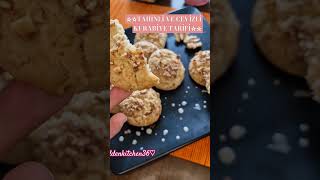 ☆TAHİNLİ VE CEVİZLİ KURABİYE TARİFİTAHIN AND WALNUT COOKIES RECIPEŞAAYSAATİ [upl. by Nais]