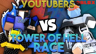 Racing TOWER of HELL YOUTUBERS in the BIGGEST RACE ROBLOX [upl. by Nael103]