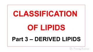 Derived lipids  Steroid terpenes carotenoid structures  classification of lipidspart 3 [upl. by Jeanine]