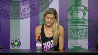 Eugenie Bouchard QuarterFinal Press Conference [upl. by Atoel]