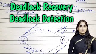 Deadlock detection and Deadlock Recovery in operating system  Lec37 [upl. by Francisca834]