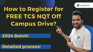 StepbyStep TCS NQT Registration Process 2024 Batch How to register for TCS NQT free off campus [upl. by Vale]