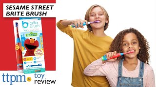 BriteBrush Sesame Street Elmo from PlayMonster  Review  Make Brushing Your Teeth Fun [upl. by Orsola]