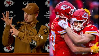 Chiefs Leo Chenal Blocks Game Winning Field Goal amp Then Asks Travis Kelce For His Jersey [upl. by Nnahs]