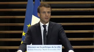 Politique de la ville Macron veut une quotmobilisation nationalequot [upl. by Ezzo]