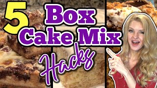 5 Brilliant BOXED CAKE MIX RECIPES that will SHOCK You  Easy BOX CAKE MIX HACKS Ep 7 [upl. by Marie]