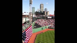 Fenway Park Opening Day 2012 National Anthem and Flyover [upl. by Hi]