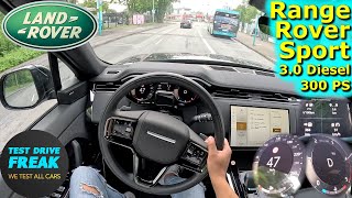 2024 Range Rover Sport D300 Dynamic SE 300 PS CITY POV DRIVE with Fuel Consumption [upl. by Assenar]