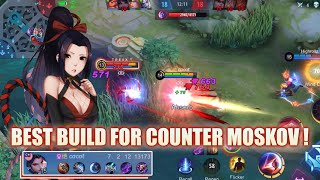 BEST BUILD FOR COUNTER MOSKOV  TOP GLOBAL HANABI [upl. by Alegnad448]