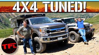 Can I Drive a Tuned Ford F250 Super Duty to the Top of a 12000 Mountain OFFROAD with a CAMPER [upl. by Aehsan]