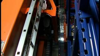 Automated Warehouse with STACKER CRANE  Double Depth [upl. by Torruella]