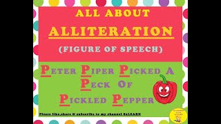 Alliteration For Kids Alliteration Figure Of Speech English GrammarS2LEARN [upl. by Ambrosi]