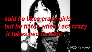 TOOPOOR crazy girls lyrics [upl. by Ahsinut]