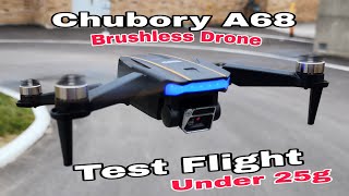 Chubory A68 Mini Drone Test Flight Brushless under 250g Beginner drone from Amazon [upl. by Karlow]