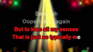 Oops I did it Again with lyrics  Britney Karaoke [upl. by Boycie250]