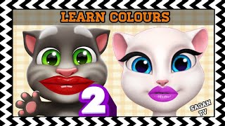 Ceske Animovane Pohadky Talking Tom a Talking Angella pro Deti a Nejmensi  Uc Se Barvy [upl. by Goodrich]