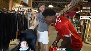 iShowSpeed Makes Baby Cry On Accident amp Gets Into Altercation With Parent [upl. by Eenahs]