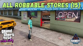 Knock Off All 15 Stores  GTA Vice City Definitive Edition [upl. by Pasquale125]