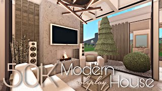 BLOXBURG 50K MODERN MINIMALIST HOUSE  NOGAMEPASS [upl. by Affrica]