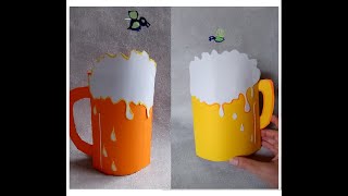 DIY 3D Vatertagskarte Geschenke für Männer selber basteln Bastelidee zum Vatertag  Geburtstag [upl. by Chavaree249]