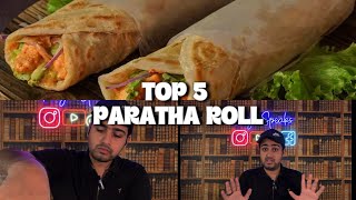 TOP 4 ‘ PARATHA ROLL ‘ PLACES IN LAHORE 🥘 [upl. by Ayota]