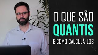 O que são quantis QUARTIS decis e PERCENTIS  Noções de Estatística 5 [upl. by Lonyer]