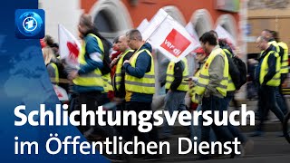 Öffentlicher Dienst Verhandlungen gescheitert  Schlichter suchen Lösung [upl. by Doig]