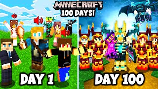 I Spent 100 Days in MODDED MINECRAFT with FRIENDS This is What Happened [upl. by Guzel563]