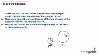 122 Area and Perimeter of a circle word problems [upl. by Nwahsd580]