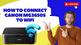 How to Connect Canon MG3650s to WiFi  Printer Tales [upl. by Malas]