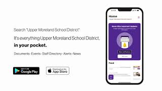 Upper Moreland School District Mobile App [upl. by Phillips]