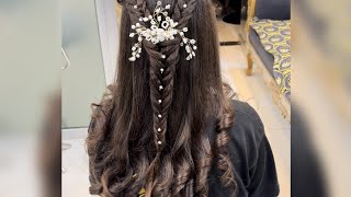 How To do Fishtail Hairstyle With Curl  Sonehri Salon [upl. by Livy773]