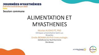 Syndromes myasthéniques  alimentation et myasthénies  AFMTéléthon [upl. by Uyr]